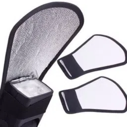 ALFASIYA Silver White Flash Diffuser Reflector for Flash set of 1 pis of 3 Camera Flash Diffuser (White, Silver) FLASH Diffuser image 3
