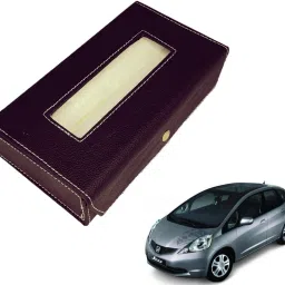 Basic-Black Tissue Box Leatherette-116 Vehicle Tissue Dispenser-image-35