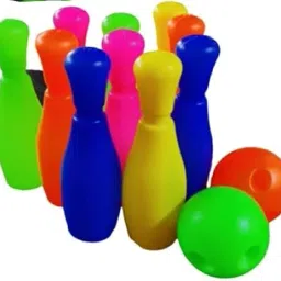 Bowling Toy Plastic Set with 6 Bottles and 2 Balls Game-38