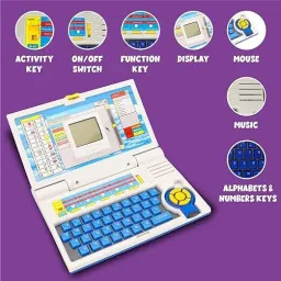 jr club Laptop for 3 Years Old Learn Alphabet, Games, Mathematics, Music, Memory Tool image 4