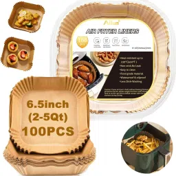 Fryer-Paper 100PCS Disposable Paper Liner, Non-stick, Baking Paper & Oil-proof Airfryer Tray-picture-18