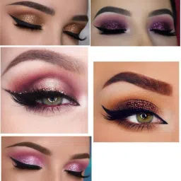 love huda 3 In 1 Baked 8 Color HD Blusher, Highlighter, Eyeshadow Palette Brush Highlighter image 5