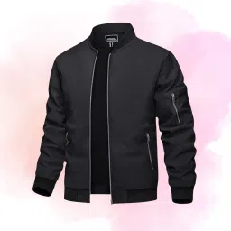 Mia Fashion Men's Windcheater Jacket, Lightweight Transition, Blouson with Pockets Solid Men Wind Cheater-image-68