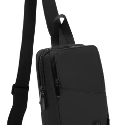 Black Men & Women Sling Bag Sling Bag - Black-image-71