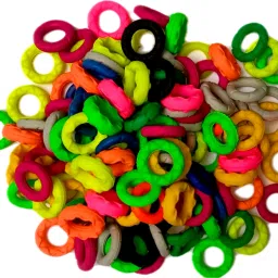 Pigeon Multicolor Rubber 50 Pcs Ring Bird Shoulder Guard-picture-17
