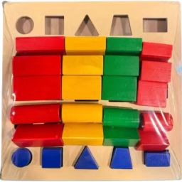 biotronix Multi-shape and Multi-color Peg Board for Physical Therapy 25 Peg Wooden Medical Reacher & Grabber image 3