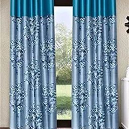 213 cm (7 ft) Polyester Semi Transparent Door Curtain (Pack Of 2)-image-47