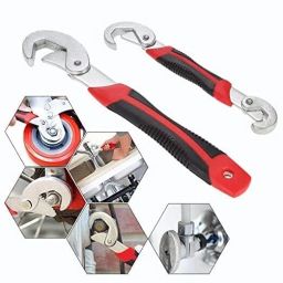 NA Stainless Steel Socket Adjustable Universal Multi Function Wrench Spanner Set Double Sided Speed Wrench-image-34