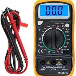 Digital LCD Pocket MultiMeter / AC-DC Voltage / With Back Light (Yellow) Digital Multimeter-image-78