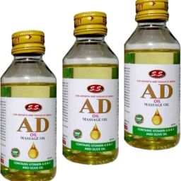 SS A-D OIL FOR GROWTH & HEALTHY SOFT BABYS PACK OF 100ml x 3-image-56