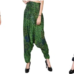 Printed Rayon Women Harem Pants-image-84