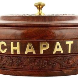Sheesham Wooden Chapati Box 9 Inch Diameter for Kitchen Wood Roti Dabba Hotcase Thermoware Casserole-picture-15