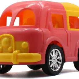 Small size friction powered nano car toy for kids pink and yellow color-28