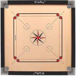 Wooden 32 Inches Large Size with Crystal Coins, Striker and Powder 95 cm Carrom Board-image-85