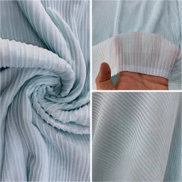 krishnam trends Unstitched Georgette Multipurpose Running Fabric Self Design image 2
