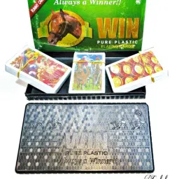 WIN 3PCS SET 100% PURE PLASTIC PLAYING CARDS FOR RUMMY (SET OF 3)-image-22