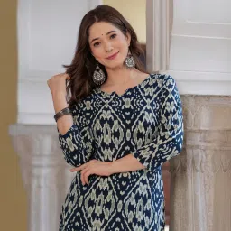 bkapparels Women Printed Pure Cotton Straight Kurta-picture-0