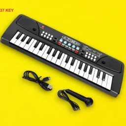 H220(37 Keys )Piano Toy with Microphone, USB Power Cable & Sound Recording Best Birthday Gift for Boys and Girls Musical Instruments Analog Portable Keyboard-image-60