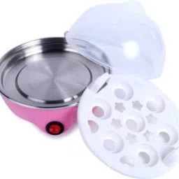 cloudhome Double Layer Egg Boiler Electric Cooker/ Poacher Multi-Function Electric 2 Layer Egg Boiler Cooker & Steamer Egg Cooker (Pink, 14 Eggs) CL-MP-230 Egg Cooker image 5