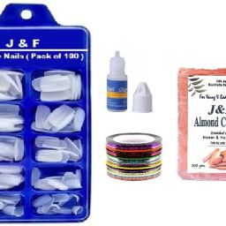 Artificial Nail With Glue And 5 Nail Tape , Almond Chandan Soap-23