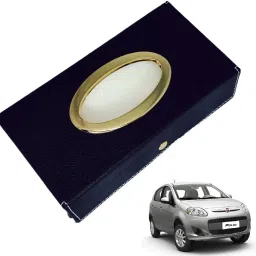 Chrom-Black Tisue Box Leatherete-338 Vehicle Tissue Dispenser-image-99