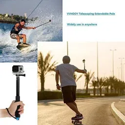 TECHGEAR Selfie Stick Extendable 11.25-37inch Handheld Aluminum Telescopic Pole Monopod Compatible with Gopro Bluetooth Selfie Stick image 5