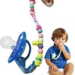 Baby soother with chain 1Pcs Baby Pacifier Clips Children For Baby Present Baby Clip Nipple Clips Newborn Dummy Holder For Teethers (pack of 1)VN04 Soother-19