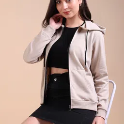 adyavastram Women Full Sleeve Solid Hooded Sweatshirt-picture-21