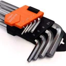 9 PCS Hex Key Set | Hardened Steel | DIY Tool Kit Allen Key Set-24