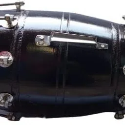 darshanmusical Wooden Musical Dholak Instrument Drum Nuts & Bolt 17 inch Rope & Rings Dholak-picture-10