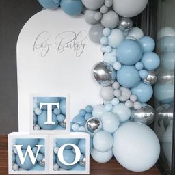 Solid two balloon box for 2nd birthday decoration kit birthday decorations items Letter Balloon-13