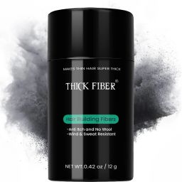 Hair Building Fibers (BLACK) For Thinning Hair & Bald spots Hair Loss Concealer in seconds Hair Volumizer Hair Volumizer For Men & Women-image-22