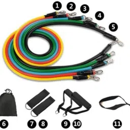 Latex Resistance Band Strength Training Bands Tube-Fitness in Home toning tube Fitness Accessory Kit Kit-image-35
