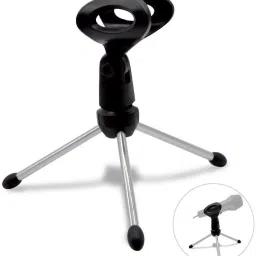 BUFONA Mini Microphone Stand Tripod Mobile Desktop Stand with Plastic Microphone Clip Tripod, Tripod Kit, Monopod, Monopod Kit, Tripod Clamp, Tripod Bracket-10