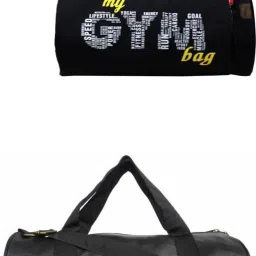 20 L Gym Duffel Bag - premium quality sports bag with separate shoe compartment water L1 resistant - Black, Black-image-92