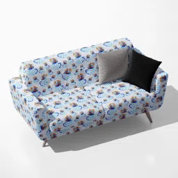 AZ5008291SOF_FB_RF_R-SP_D56^80_VL Watercolor Floral Bouquet Pattern Velvet Sofa Fabric Sofa Fabric-14