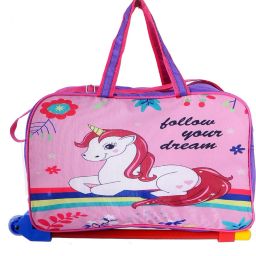 Unicorn Pink Travel bag for KIds Small Travel Bag - medium-image-53