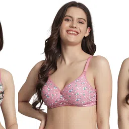 Pack of 3 Women T-Shirt Lightly Padded Bra-26