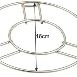 kitchen classico Steel Round Table Ring Set, Hot Pot Stand, Trivet, Set of 4 MIRROR Trivet image 3
