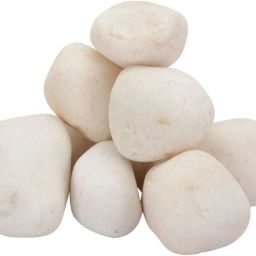 Decorative Polished Assymetric Marble Stone Pebbles For Vase Filler Plant Pots Aquarium Fish Tanks Home Garden & Outdoor Decoration (White, Large, 500 grams) Polished, Regular Angular, Asymmetrical Marble Pebbles-image-37