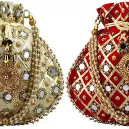 Women Gold, Red Potli-image-129