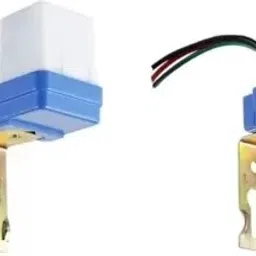 Real Instruments 2 Pcs Combo Pack Photocell LDR Sensor Switch 220 V Auto Day/Night On & Off 10 A-22