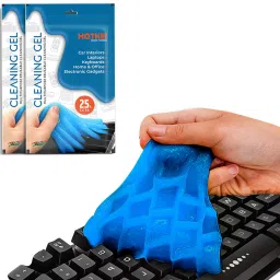HOTKEI (Pack Of 2 X 100 gram ) Multipurpose Laptop Pc Computer Remote Keyboard Dust Cleaner Cleaning Slime Gel Kit for Car Home Electronics Remote Laptop Keyboard Cleaning Kit for Computers, Gaming, Laptops, Mobiles-image-75