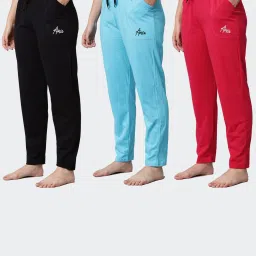Pack of 3 Cotton Pyjama Night Dress Lounge Wear Printed Pyjama for Women Women Pyjama-image-5
