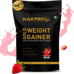 Gold Weight Gainer Protein Powder Supplement with Vitamin & Minerals Weight Gainers/Mass Gainers-image-6