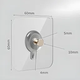 eshopy Clock ,Photo Frame Hooks for Wall Without Drilling Self Adhesive Hooks Hook 20 image 2