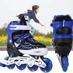 Outdoor Skating Shoes Roller Blades with Featuring Wheels for Skating Beginners In-line Skates - Size FreeUK-image-44