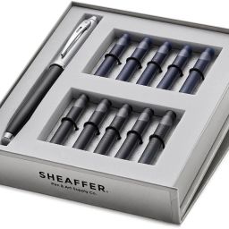 9313 Gift 100 Pen With 10 Cartridges Combo Premium (Medium Nib) Fountain Pen-image-12