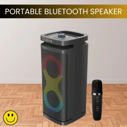 FRONY A1 (PORTABLE BLUETOOTH PARTY SPEAKER) Wireless Karaoke Mic & Deep Bass SoundI407 40 W Bluetooth Party Speaker-picture-6