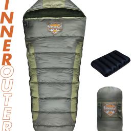 Mummy Shape | Army 0 Degree | Detachable Liner |2.65 Kg Sleeping Bag-image-13